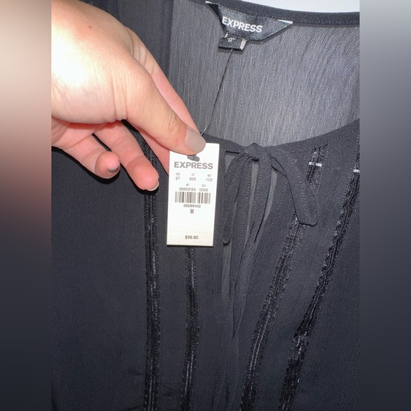 New with tags, express, medium, long sleeve blouse - Picture 6 of 11
